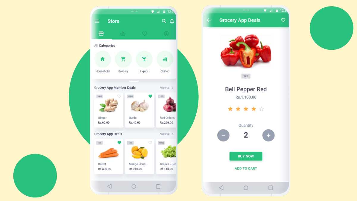 grocery mobile app development